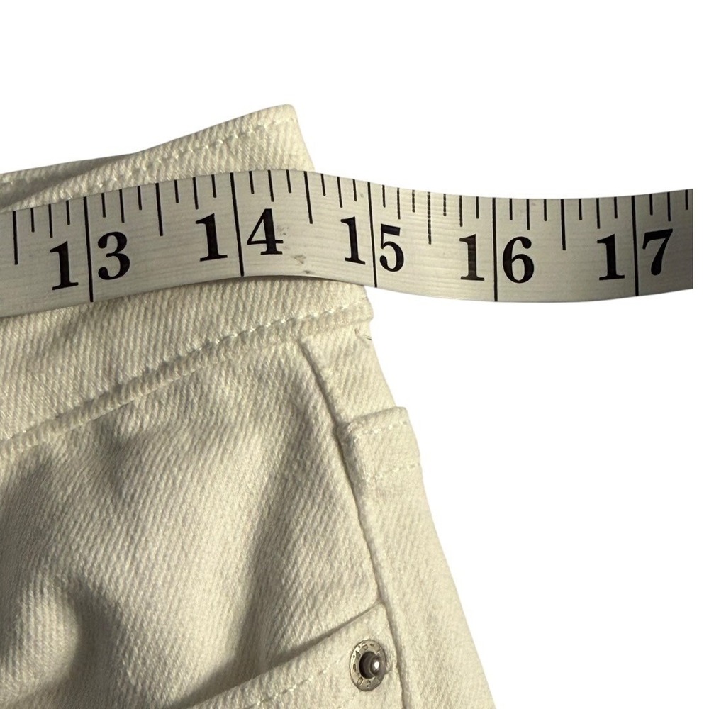 Levis 712 Slim Jeans Womens 6 28 White Mid Rise Straight Leg Stretch - Picture 6 of 8